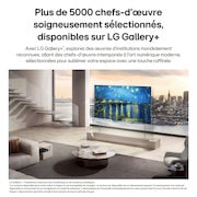 LG OLED evo AI G6 montre une scène planète et étoiles à écran partagé, comparant un écran mat anti-glare à son écran Noir absolu et couleur réaliste pour une qualité d’image plus claire sous n’importe quelle lumière, pris en charge par la certification UL et les certifications Intertek pour le volume et la fidélité des couleurs.